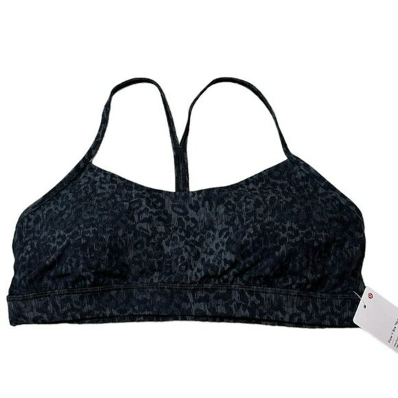 Lululemon Flow Y Sports Bra Size 12 NWT Black - Picture 1 of 10